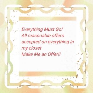 Closet Sale- Everything Must Go